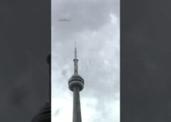 CN Tower struck by bolt of lightning during 1996 storm | From the Archives