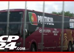 Fans line up in support as Portugal team arrive and train in Toronto ahead of FIFA clash