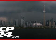 Timelapse video shows massive thunderstorm roll into Toronto